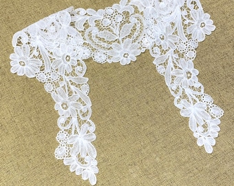 Handmade Lappet or Antique Lace Collar