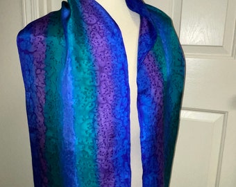 Vintage Silk Rectangular Scarf