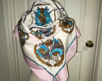 Vintage Silk Square Scarf