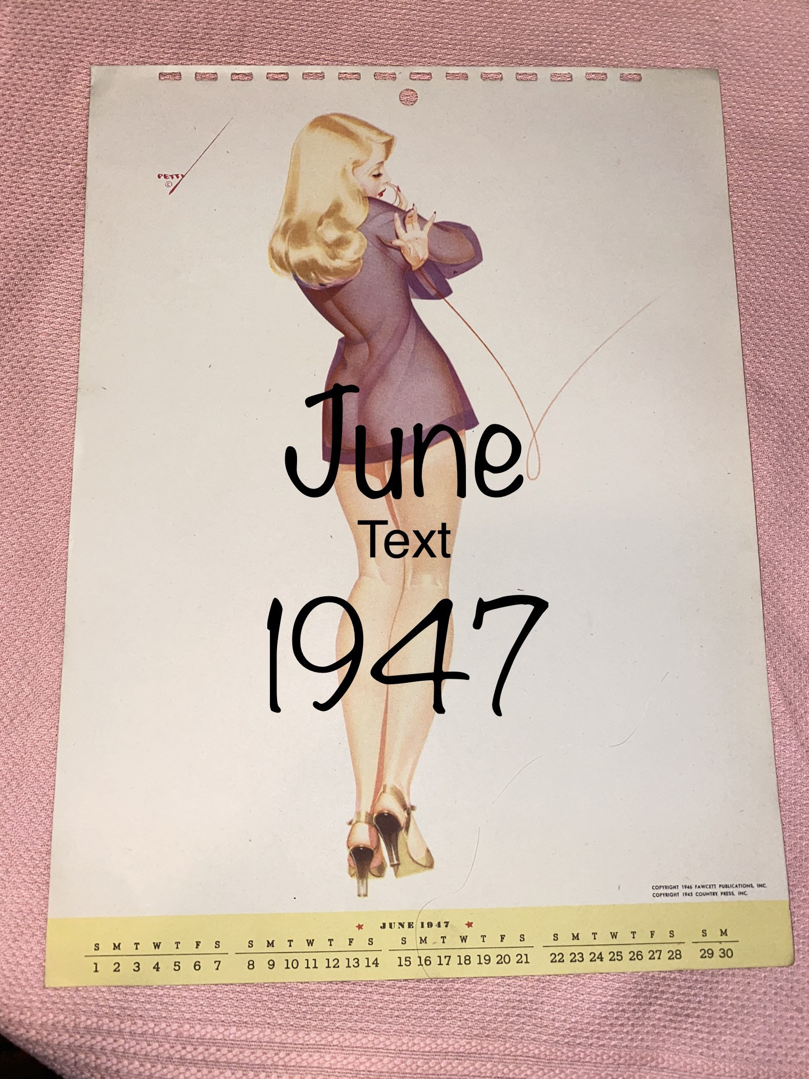 Petty Girls Calendar - Etsy