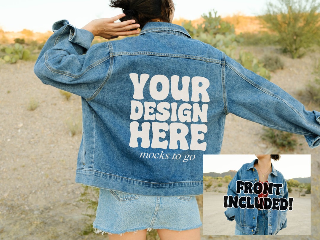 Maquette de veste en jean MWW pour veste en jean