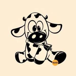 Baby Cow Svg Farm Animal Svg Cow Svg Animal Svg Cute Cow Svg Baby Cow Png Farm Animal Clipart Baby Animal Svg Digital Download