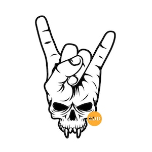Rock And Roll SVG,PNG Skeleton Rock Hands Svg | Rock and Roll Svg | Skeleton Hand Svg | Hand Sign Silhouette | Bones Of Human Svg | Rock Han