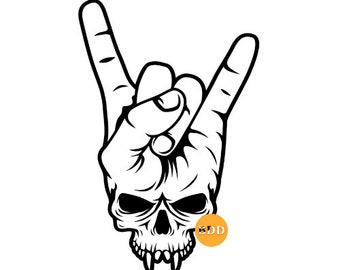 Rock And Roll SVG,PNG Skeleton Rock Hands Svg | Rock and Roll Svg | Skeleton Hand Svg | Hand Sign Silhouette | Bones Of Human Svg | Rock Han