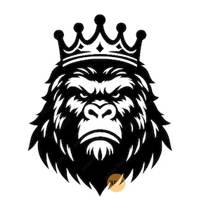 Gorilla svg,png, gorilla clipart, Gorilla SVG - Cricut, Angry Gorilla Cut File Instant Download, Unique Design King Kong Digital File