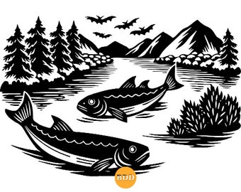 Fishing SVG,PNG