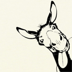 Donkey Svg, Funny Donkey Svg, Donkey Peeking Svg, Farm Animal Peeking, Funny Donkey Clipart, Donkey Wearing Sunglasses Svg, Digital Download
