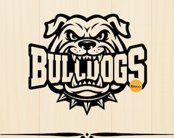 High School Bulldogs Mascot svg, Bulldogs svg, Bulldog Svg, Bulldogs School spirit, Bulldog Clip Art | Bulldog Head | Bulldog Mom Svg