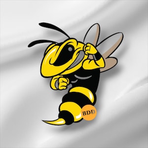 Hornisse Maskottchen SVG, PNG, sofortiger Download digitale Download-Datei schneidbare, Sport, Wespe, Fußball, Basketball, Hummel, Schule, College