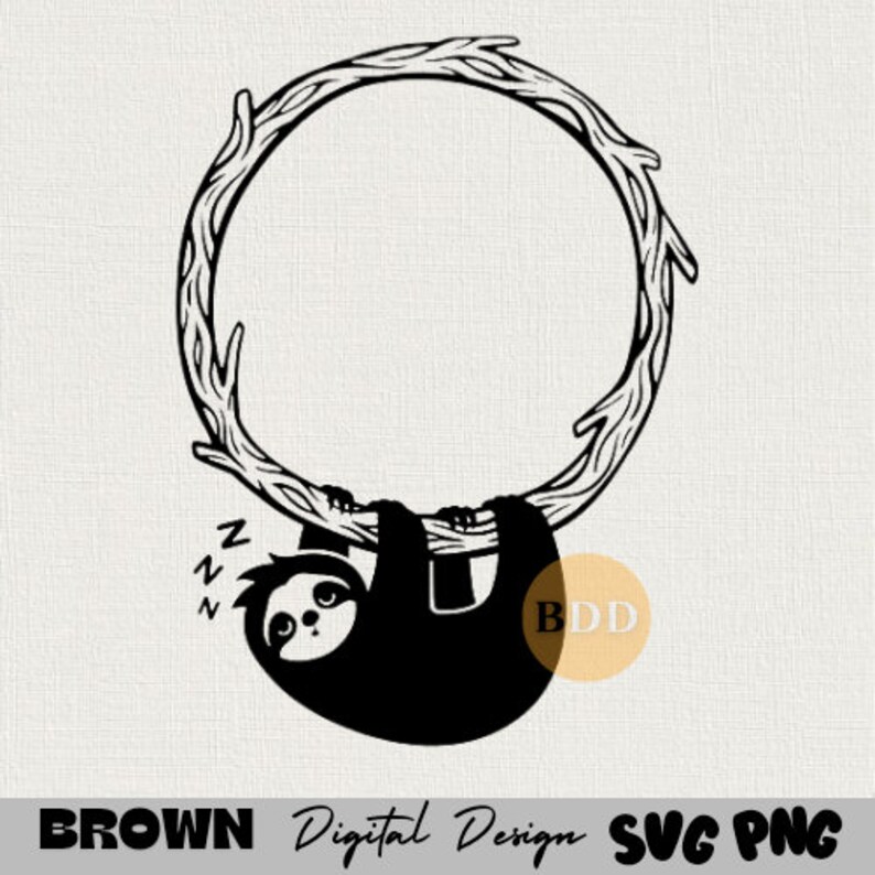 Sloth SVG,PNG - Etsy