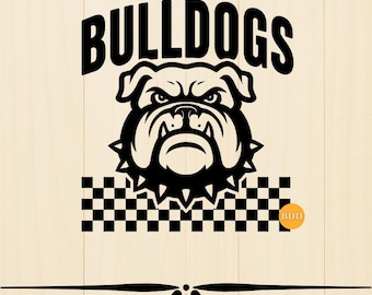 High School Bulldogs Mascot svg, Bulldogs svg, Bulldog Svg, Bulldogs School spirit, Bulldog Clip Art | Bulldog Head | Bulldog Mom Svg