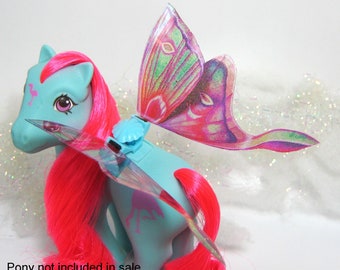 Pink Luna Moth Glitter Iridescent Wings