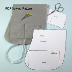 PDF Download Sewing Pattern for a Blanket for Vintage Pretty Pony Figure