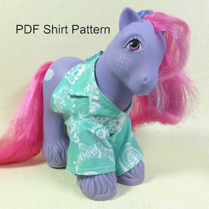 PDF Download Shirt Sewing Pattern to fit Vintage Pony Big Boy Figure