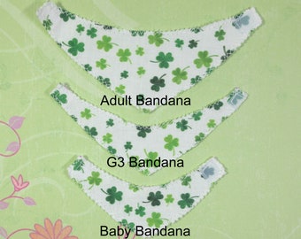 Clover Bandanas to fit: G1 Vintage Big Boy Pony, G1 Vintage Baby Boy Pony and G3 Ponies