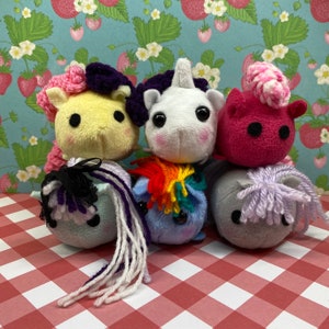 Mini Stackable Pony, Unicorn and Pegasus Plushies image 1