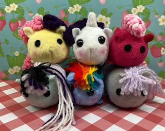Mini Stackable Pony, Unicorn and Pegasus Plushies