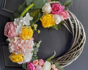 Handmade Willow Floral wreath