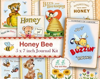 BEEKEEPER Imker, Imker, Junk Journal Kit, Honigbienen, Imker, Sommer Journal Kit, KayandMay digitaler Download KM-135