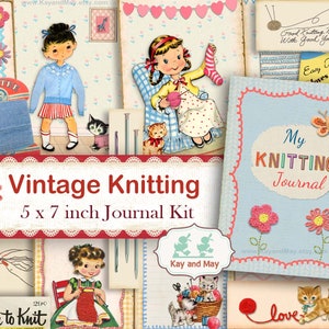 PRINTABLE Knitting Journal PDF, Instant Download