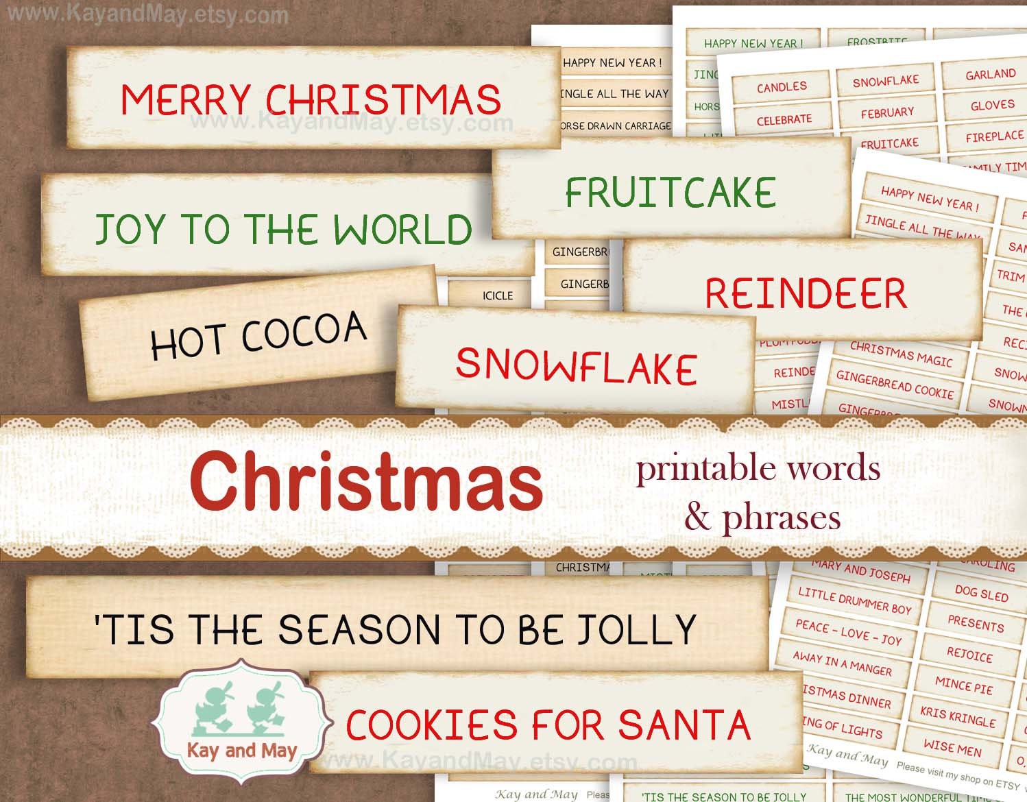 CHRISTMAS Journal Words, Printable Words and Phrases, Winter Holiday Theme Junk Journal Embellishments, Paper Craft, Instant Download KM-62 - Etsy christmas-journal-words-printable-words-and-phrases-winter-holiday-theme-junk-journal-embellishments-paper-craft-instant-download-km-62-etsy