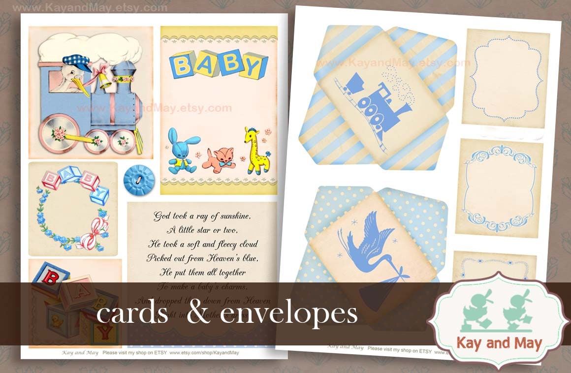 BABY journal kit retro baby printable journal pages Etsy