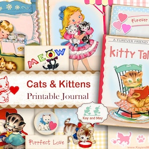 CATS & KITTENS Printable Journal Kit (digitaler Download)