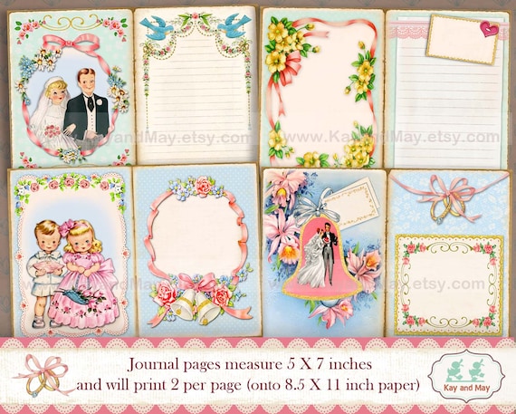 Wedding Scrapbook Kit, Junk Journal Kit, Scrapbook Kit, Wedding