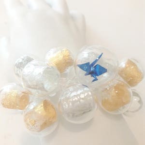 Crane and Foil stretchy bracelet