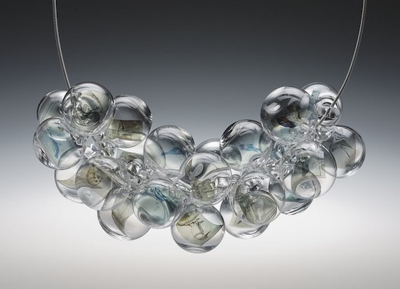 Bubble statement deals necklace