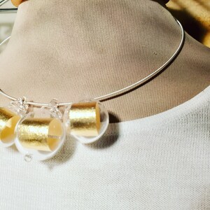 Gold scrolls necklace image 1