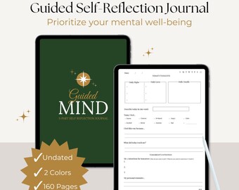 Guided Mind Digital Journal: Self-Reflection Prompts (PDF)