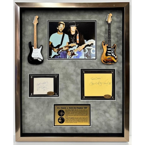 エリッククラプトン 額入り 直筆サイン色紙 エリッククラプトン 額入り