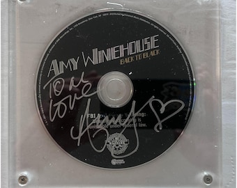 Amy Winehouse Back in Black original CD signed with proof