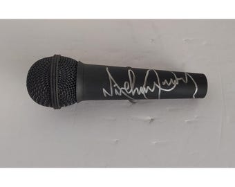Michael Jackson full size microphone signed with proof