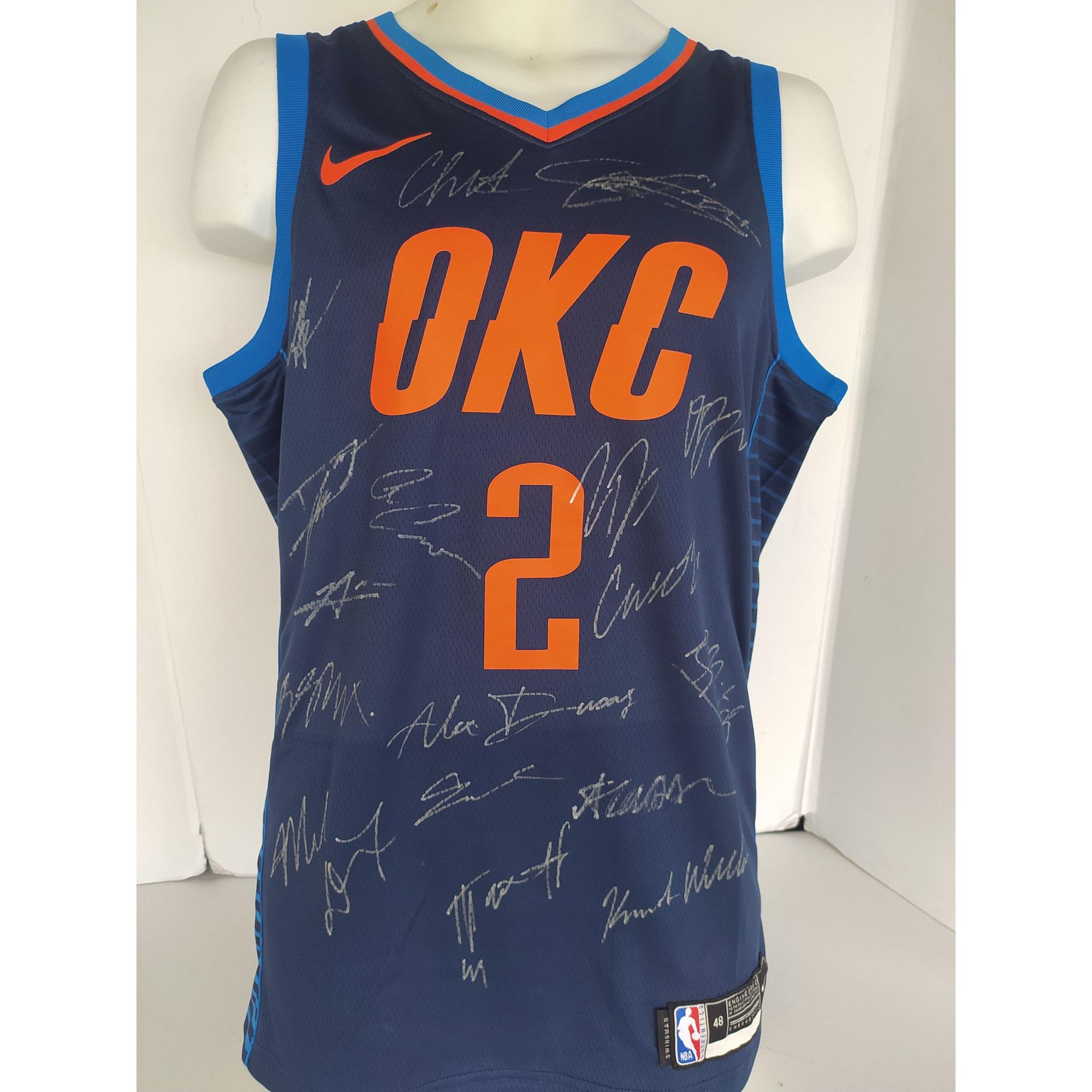 Oklahoma City, Thunder, 2024 -25, Nike, Size 48, Team, Signed