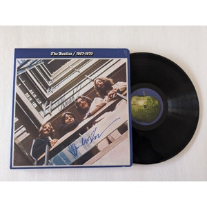 The Beatles 1967-1970 lp Paul McCartney Ringo Star signed with proof
