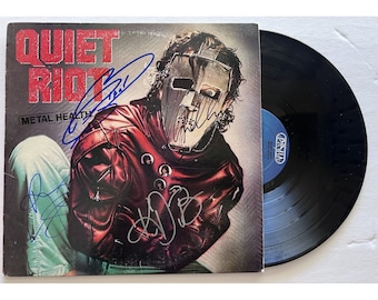 Quiet Riot signed lp &quot;Metal Health&quot; Kevin DuBrow, Randy Rhoads, Rudy Sarzo and Drew Forsyth signed