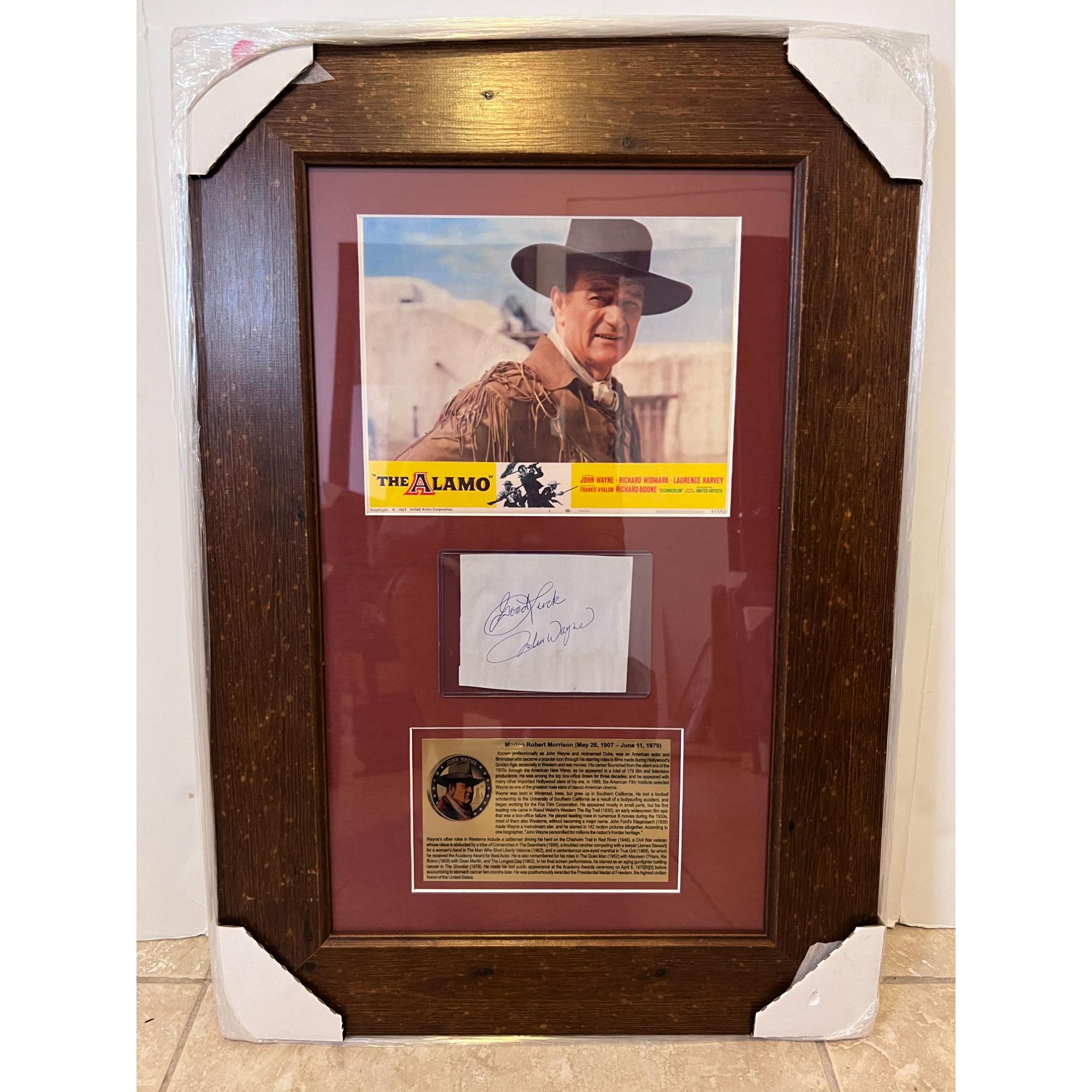 John wayne autograph México