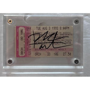 Pete Townshend The Who Vintage Konzertkarte 1993 signiert mit Proof