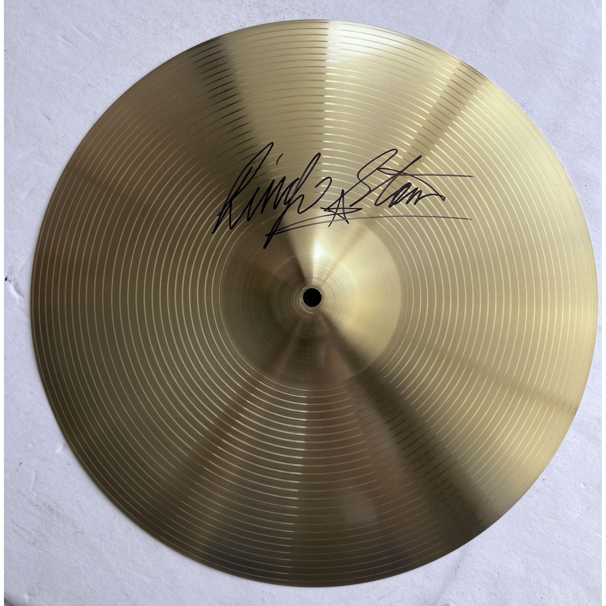 Ringo Starr Legendary Beatles Drummer 18-in Cymbal Signed With