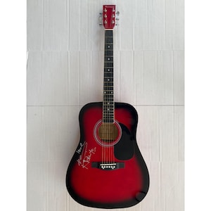 Leny Kravitz full size acoustic guitar signed with proof