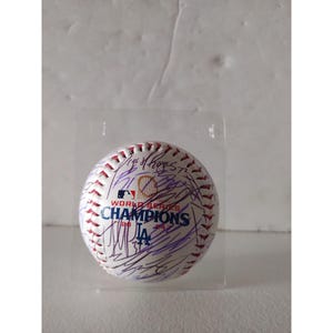 Los Angeles Dodgers 2024 World Series-kampioen Dave Roberts (25 gesigneerd) Rawlings MLB-honkbal gesigneerd met bewijs 