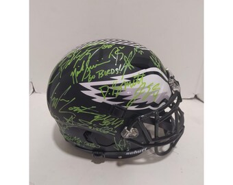 Schutt full size speed helmet Philadelphia Eagles 2024-25 team signed with proof