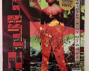 Tupac Shakur Strictly 4 my Nigaz LP signed with proof