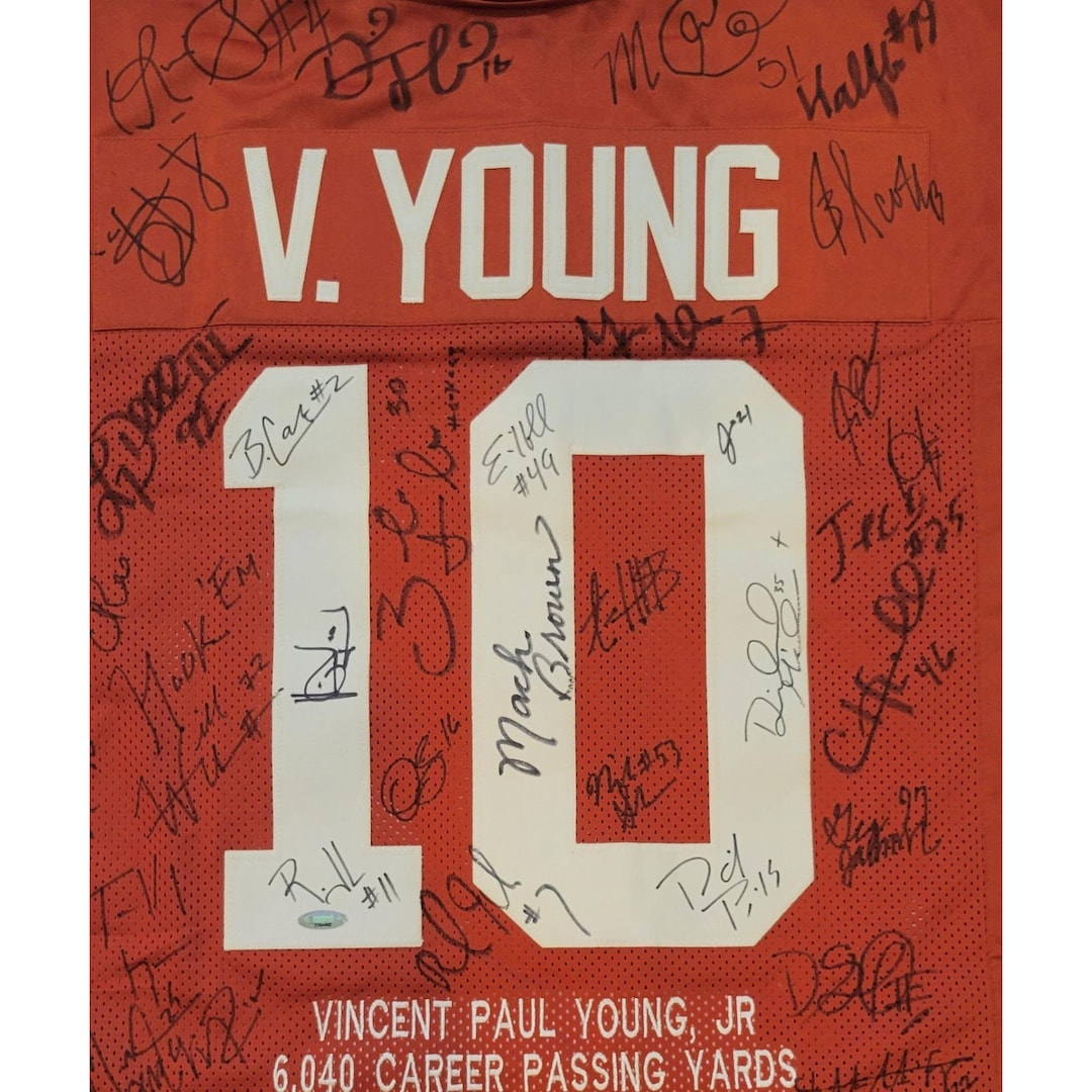 Texas Longhorns NCAA National Champions Vince Young Jersey 2005