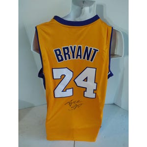 Kobe Bryant Los Angeles Lakers game model jersey signed with proof.