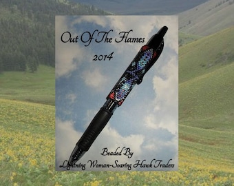 Bead PATTERN Desert Blues G2 Pen Wrap Peyote Brick Stitch