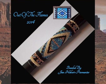 Bead PATTERN Southwestern G2 Pen Wrap Peyote or Brick stitch