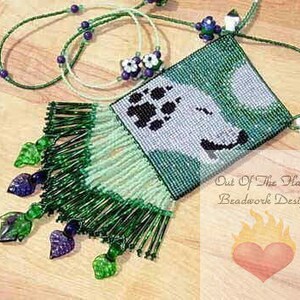 Kraalpatroon Midnight Wolf Loom of vierkante steek